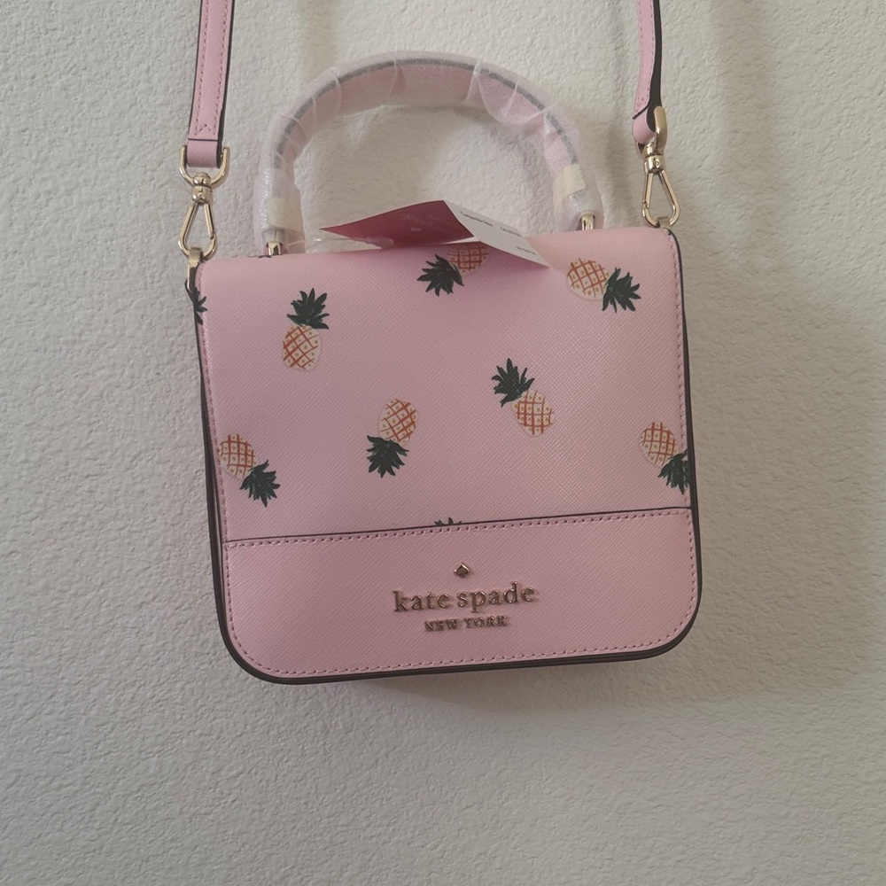Kate Spade Pink Pineapple Crossbody Bag